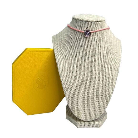 Swarovski Dulcis Cushion cut,  Pink Necklace - Picture 1 of 5